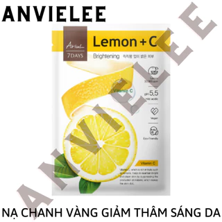 GỐC38 EXP1.25 Mặt Nạ Giảm Thâm & Dưỡng Sáng Da Chiết Xuất Chanh Vàng Ariul 7 Days Mask Lemon C 23ml THANH LÝ AUTH