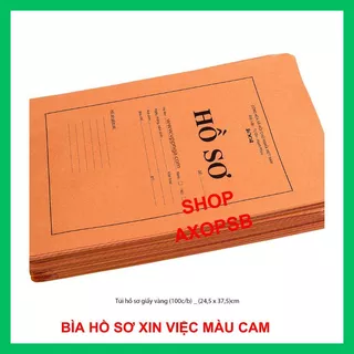 COMBO 100 CÁI BÌA HỒ SƠ XIN VIỆC XANH DƯƠNG/CAM/TRẮNG/ĐỦ MÀU