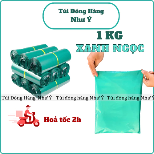 [ 1Kg ] Túi Gói Hàng Túi NiêmPhong Màu Xanh Ngọc Siêu Dai Siêu Rẻ Đủ Size