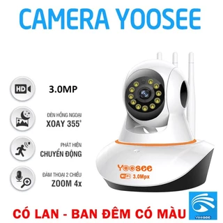 Camera Ip Wifi Yoosee 5.0mpx Full HD Quay Đêm Có Màu, Xoay 360 Độ, Theo Dõi Chuyển Động Bảo Hành 12 Tháng