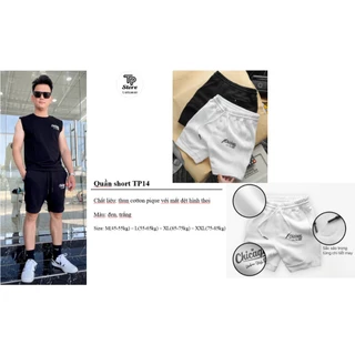 Quần short thun nam TP14, TP Store. Thun cotton pique