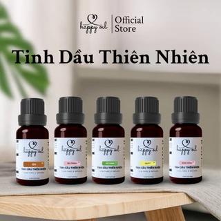 Tinh Dầu Xông Phòng Thiên Nhiên HAPPY OIL | Nhiều Mùi | Giúp Khử Mùi, Kháng Khuẩn, 100% Thiên Nhiên