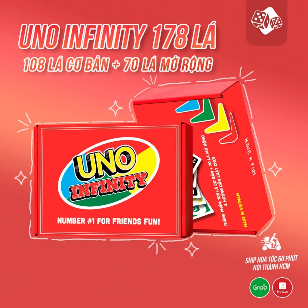 UNO INFINITY ĐỎ 184 LÁ