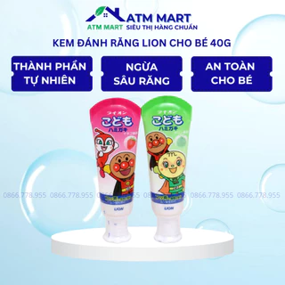 Kem Đánh Răng Cho Bé Lion 40G Nhật Bản (Nuốt Được) - ATM Mart Siêu Thị Hàng Chuẩn