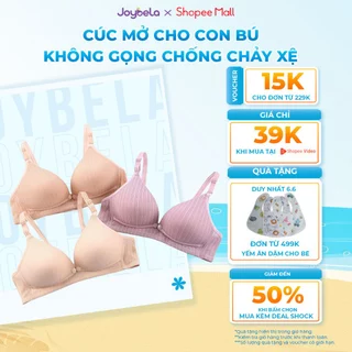 Áo Ngực Cho Con Bú JOYBELA Chống Chảy Xệ Vải Cotton Co Giãn 4 Chiều Mở Khuy Tiện Lợi-AL002