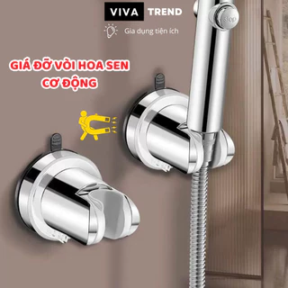 Giá Đỡ Vòi Sen Gắn Tường Cơ Động Xoay 120 Độ, Giá Treo Vòi Hoa Sen Không Cần Khoan Tường GD01