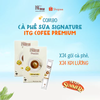 COMBO 2 HỘP CÀ PHÊ SỮA Signature - ITGCOFFEE PREMIUM - Hộp 240g (12 gói x 20g)