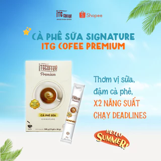 Cà phê sữa hòa tan Signature - ITGCOFFEE PREMIUM - Hộp 240g (12 gói x 20g)