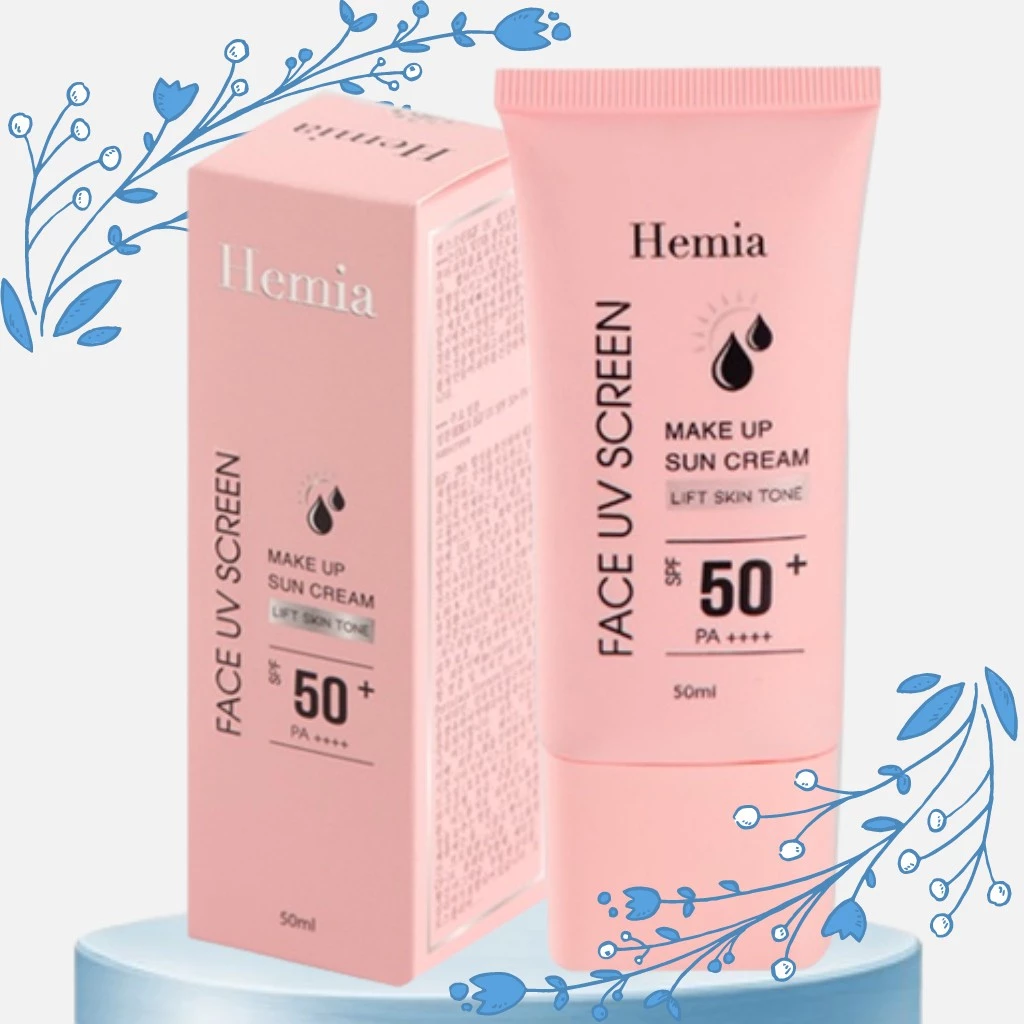 Kem chống nắng HEMIA dành cho mặt ( Hemia Hàn Quốc ) Hemia MaKe Up Sun Cream 50ml CHÍNH HÃNG!