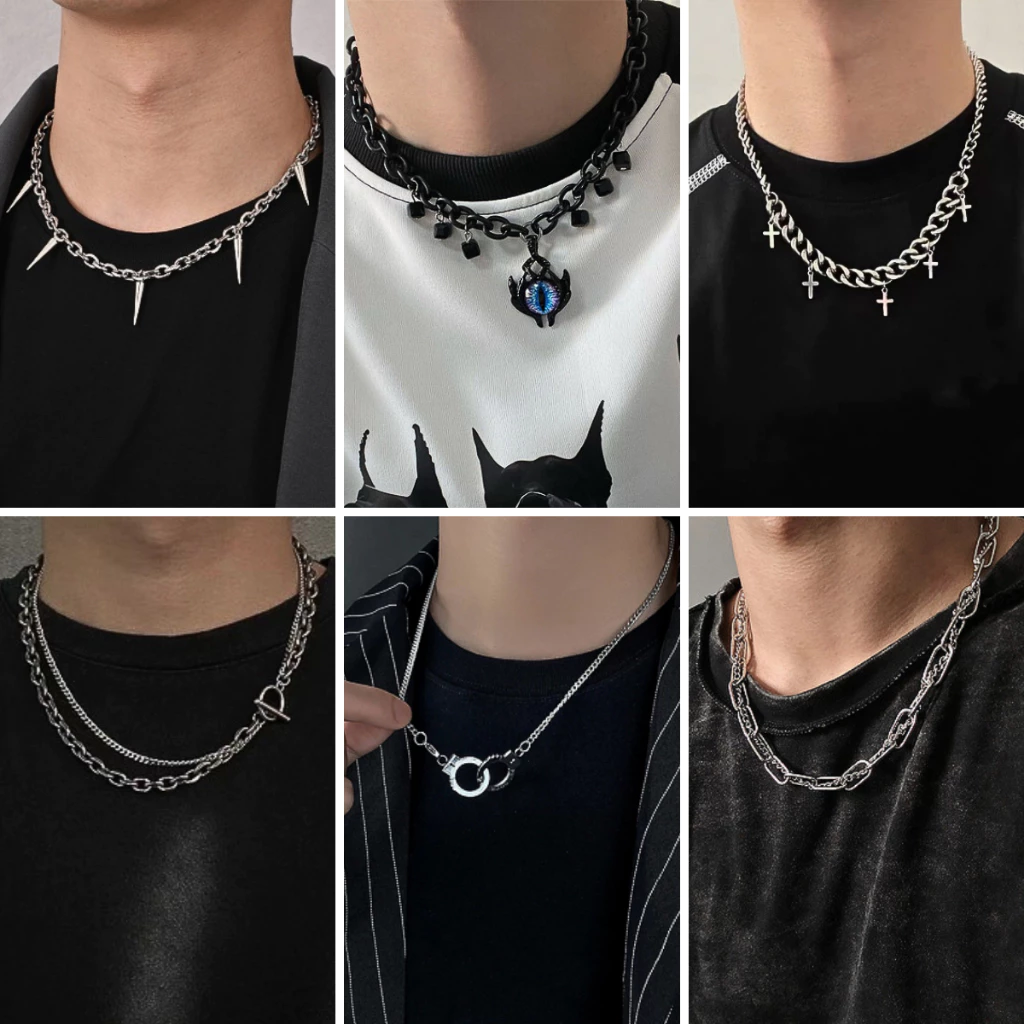 Vòng cổ nam boy phố bạc titan không gỉ chất thời trang Gavi thiết kế âu mỹ phong cách cá tinh hiphop - Vòng Cổ Tổng Hợp