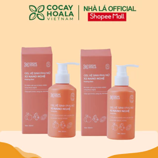 Combo 2 chai dung dịch vệ sinh phụ nữ X2 Nano nghệ đào 150ml hữu cơ - Lưu Hương 24h Cỏ Cây Hoa Lá