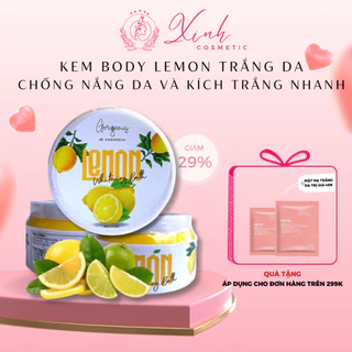 Kem Body Dưỡng Trắng Nhanh, Kem Body Chanh MÚI XÙ Có Thành Phần Chống Nắng Kích Trắng An Toàn Hiệu Quả 150g