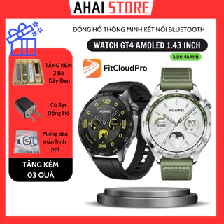 Đồng hồ WATCH GT4 size 46mm màn hình Amoled kết nối bluetooth theo dõi sức khỏe AHAI STORE