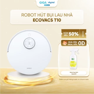 Robot Hút Bụi Lau Nhà Ecovacs T10 - Deebot Quốc Tế, Bảo Hành 24 Tháng