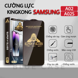 Kính cường lực Samsung A02, A02s, M02 Kingkong full màn | Miếng dán bảo vệ màn hình cho Samsung Galaxy