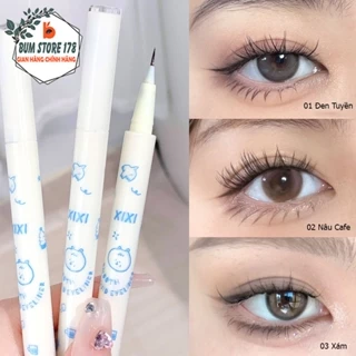 Bút Kẻ Bọng Mắt Siêu Mịn Lâu Trôi Chống Thấm Nước, Bút Kẻ Eyeliner Siêu Xinh Bền Màu