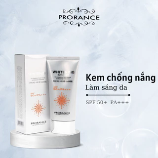 Kem Chống Nắng PRORANCE 3 Lớp Dưỡng Trắng Da – Whitening Sun Cream UVA – UVB SPF 50+, PA+++ – 80ml