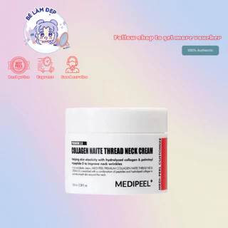 Kem dưỡng chống nhăn vùng cổ Medi - Peel Premium Naite Thread Neck Cream 100ml giúp giảm nhăn, chống lão hóa