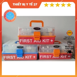 Hộp Sơ Cứu Y Tế FIRST AID KIT Dùng Cho 20 Người (Đã Kèm Vật Tư: Băng Gạc, Nhiệt Kế,...)