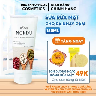 Sữa Rửa Mặt Dành Cho Da Nhạy Cảm Cấp Ẩm Và Chống Oxy Hóa Da OREAF NOKDU FRESH FOAM CLEANSER 150ml - DA08