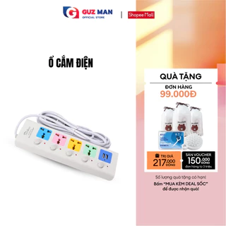 Ổ Cắm Điện Đa Năng USB METIS 4 cổng 2 USB Chống Giật Thông Minh Kèm Cổng Sạc USB Dây Dài 4.1M