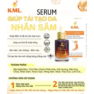 TÁI TẠO NHÂN SÂM KML 60ml