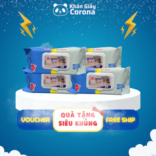 COMBO 4 GÓI BEGIN KHĂN LAU BẾP ĐA NĂNG 80 tờ