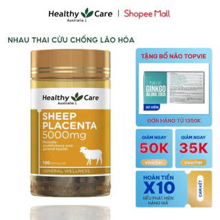 Viên uống nhau thai cừu chống lão hóa Healthy Care Sheep Placenta 100 viên