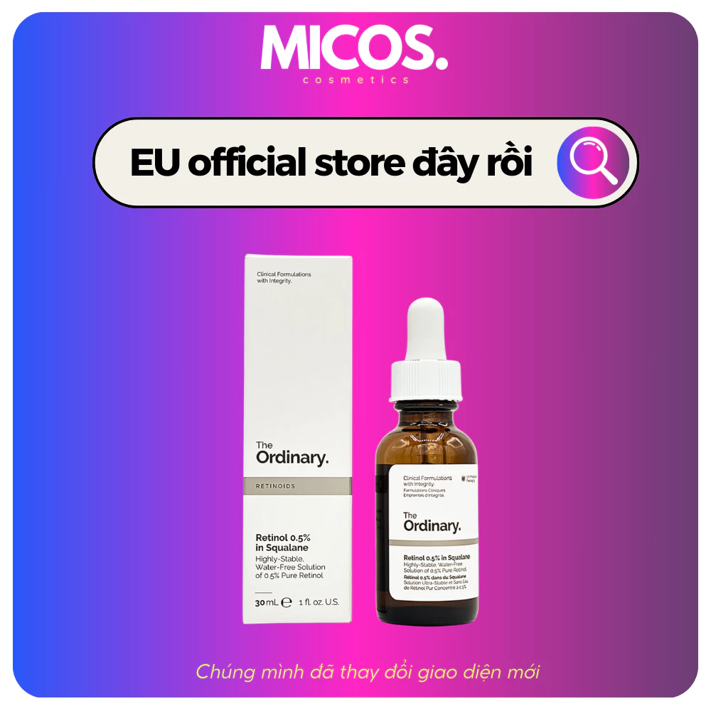 [Loại 30ml] Serum The Ordinary Retinol 1%/0.5% In Squalane