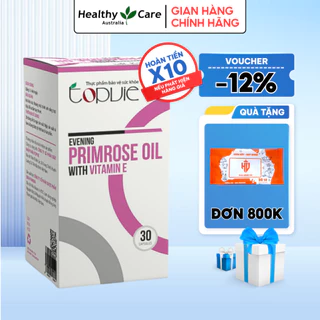 Tinh dầu hoa anh thảo Topvie evening primrose oil with vitamin E 30v giúp đẹp da, cân bằng nội tiết