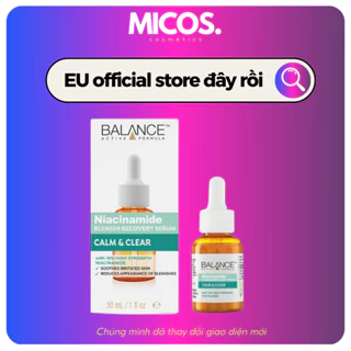 Serum giảm mụn mờ thâm Balance Active Formula Niacinamide 15% Blemish Recovery Serum 30ml - MICOS