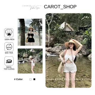 Jumsuit đi biển xinh xắn nhún ngực by CarrotStore