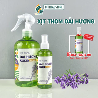 Chai Xịt Thơm Phòng Tinh Dầu Hoa Oải Hương Lavender 100ml/300ml/500ml VUATINHDAU Khử Mùi Quần Áo, Nón Bảo Hiểm