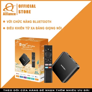 QQLH STORE TV98 ATV Plus Smart TV Box 16G+256GB,5G WiFi Có chức năng Bluetooth Chức năng giọng nói