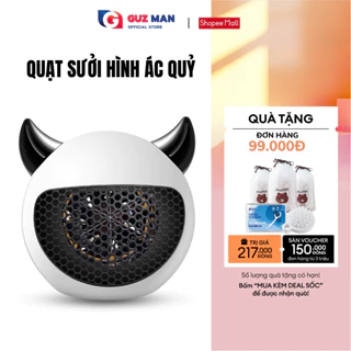 Máy Sưởi Ấm Để Bàn Đa Năng METIS Quạt sưởi Quỷ Nhỏ Công Suất 350W Chống Bỏng, Chống Lật, Tiết Kiệm Điện