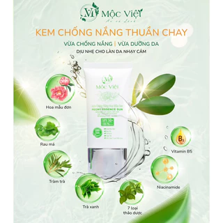 Kem chống nắng Hoa Mẫu Đơn Thuần Chay