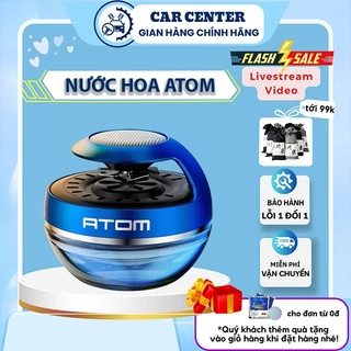 Nước hoa ô tô Atom Carcenter khử mùi ô tô xe hơi xoay chạy bằng năng lượng mặt trời thiết bị lọc không khí