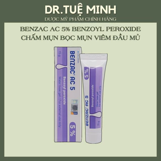 Kem ngừa mụn Benzac AC 5 Benzoyl Peroxide mụn bọc sưng đỏ