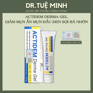 Actidem Derma Gel giảm mụn mờ thâm mụn ngăn ngừa mụn tái phát 18/40 gram