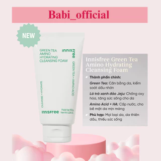 Sữa Rửa Mặt Chiết Xuất Từ Trà Xanh Innisfree Green Tea Foam Cleanser 150ml ( Mẫu mới 2023 )