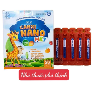 ✅( chính hãng) canxi nano mk7,hộp 20 ống (date mới nhất)