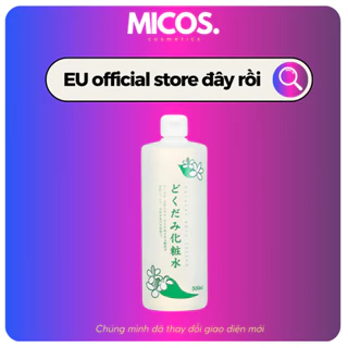 Nước Hoa Hồng Lotion Toner Diếp Cá Dokudami Ngăn Ngừa Mụn 500ml - MICOS