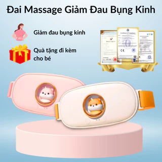 Đai Massage Làm Ấm Bụng M28 - Đai Đeo Massage Chườm Ấm Giảm Đau Bụng Kinh Nguyệt -Tặng Kèm Quà 4 Món