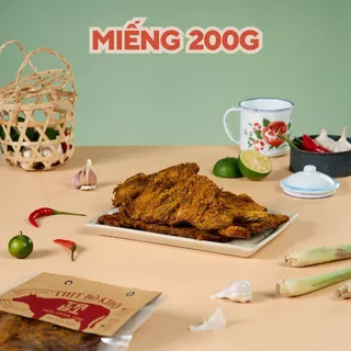 Khô bò miếng mềm 200g TATA Food đồ ăn vặt Hà Nội gói BMK2