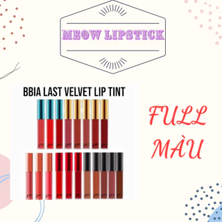 Son Kem BBIA Velvet Lip Tint (Full bảng màu) 01<>39 phân loại