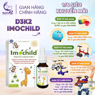 Vitamin D3K2 Imochild Bổ Sung D3 Và K2 Cho Trẻ Nhỏ Nhập Khẩu Châu Âu