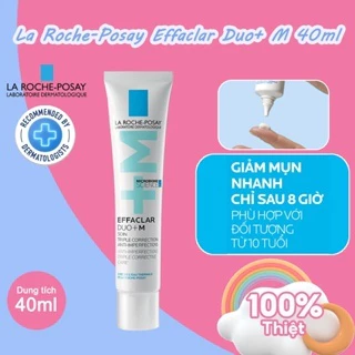 Kem dưỡng giảm mụn nhanh 8 giờ La Roche-Posay Effaclar DUO+ M 40ml