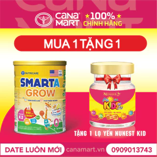 Sữa bột Nutricare Smarta Grow dinh dưỡng cho trẻ thấp còi (900g)