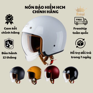 Mũ bảo hiểm 3/4 đầu Royal M139 kính âm giấu kiếng size M L XL chính hãng bảo hành 12 tháng