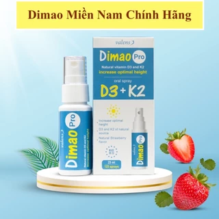 Dimao Pro Oral Spray D3K2 Dạng Xịt - Hỗ Trợ Tăng Chiều Cao, Tăng Cường Hấp Thu Canxi Cho Bé 25ml